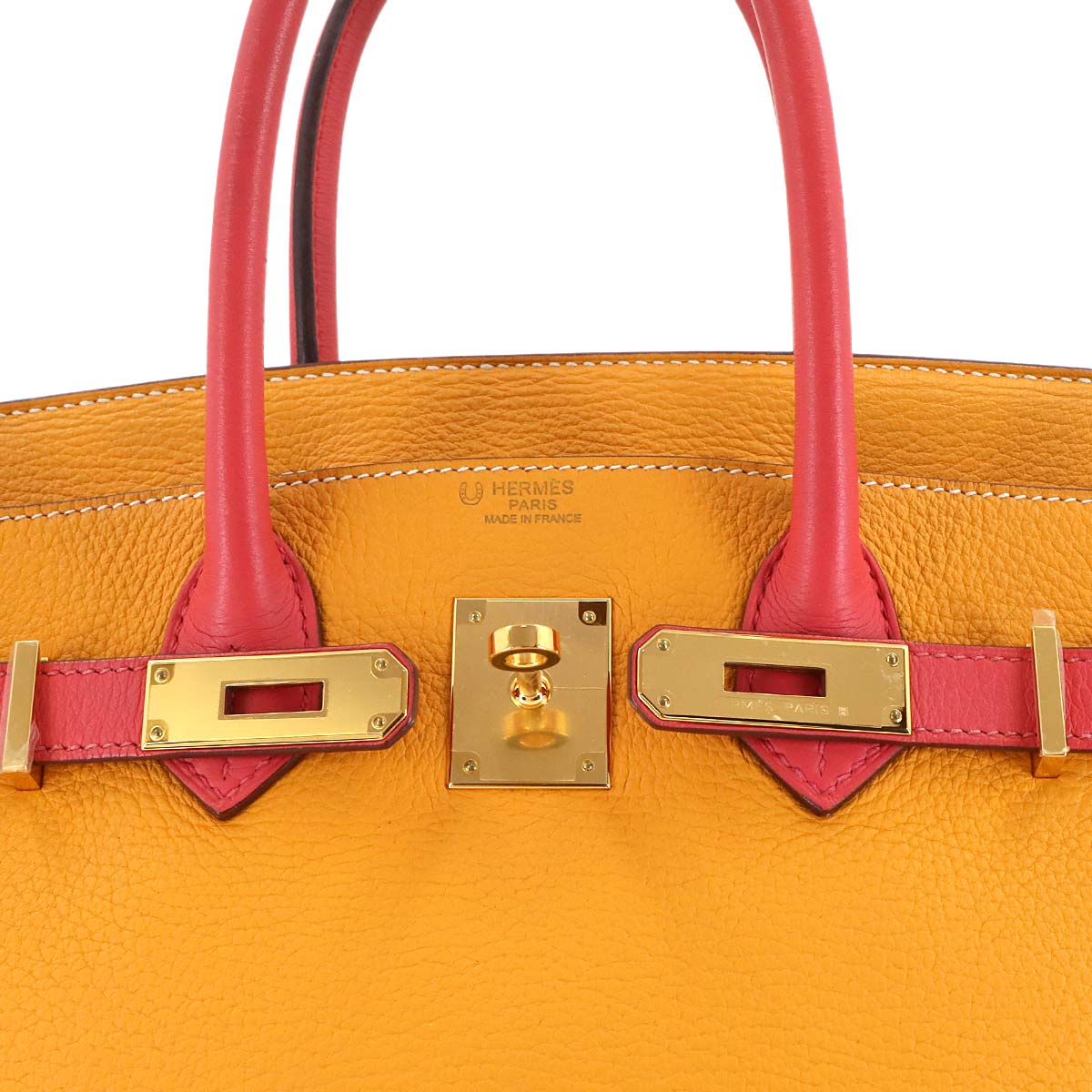 Birkin 30 Personal SPO Veau Togo Orange Pink Hand Bag