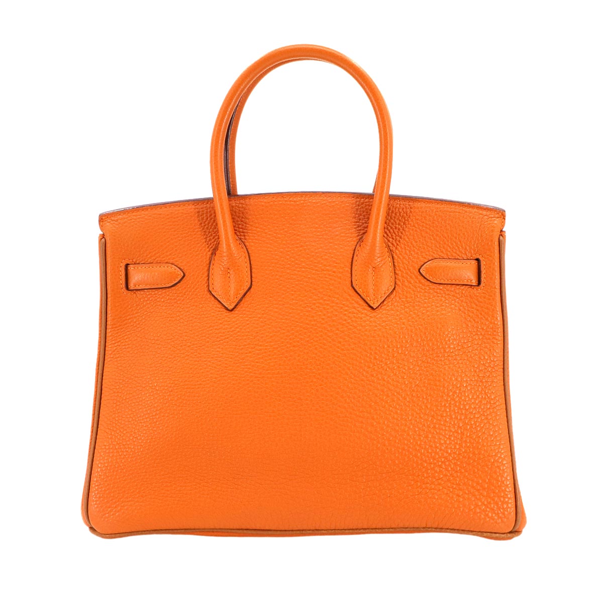 Birkin 30 Veau Togo Potiron Gold Hand Bag Purse