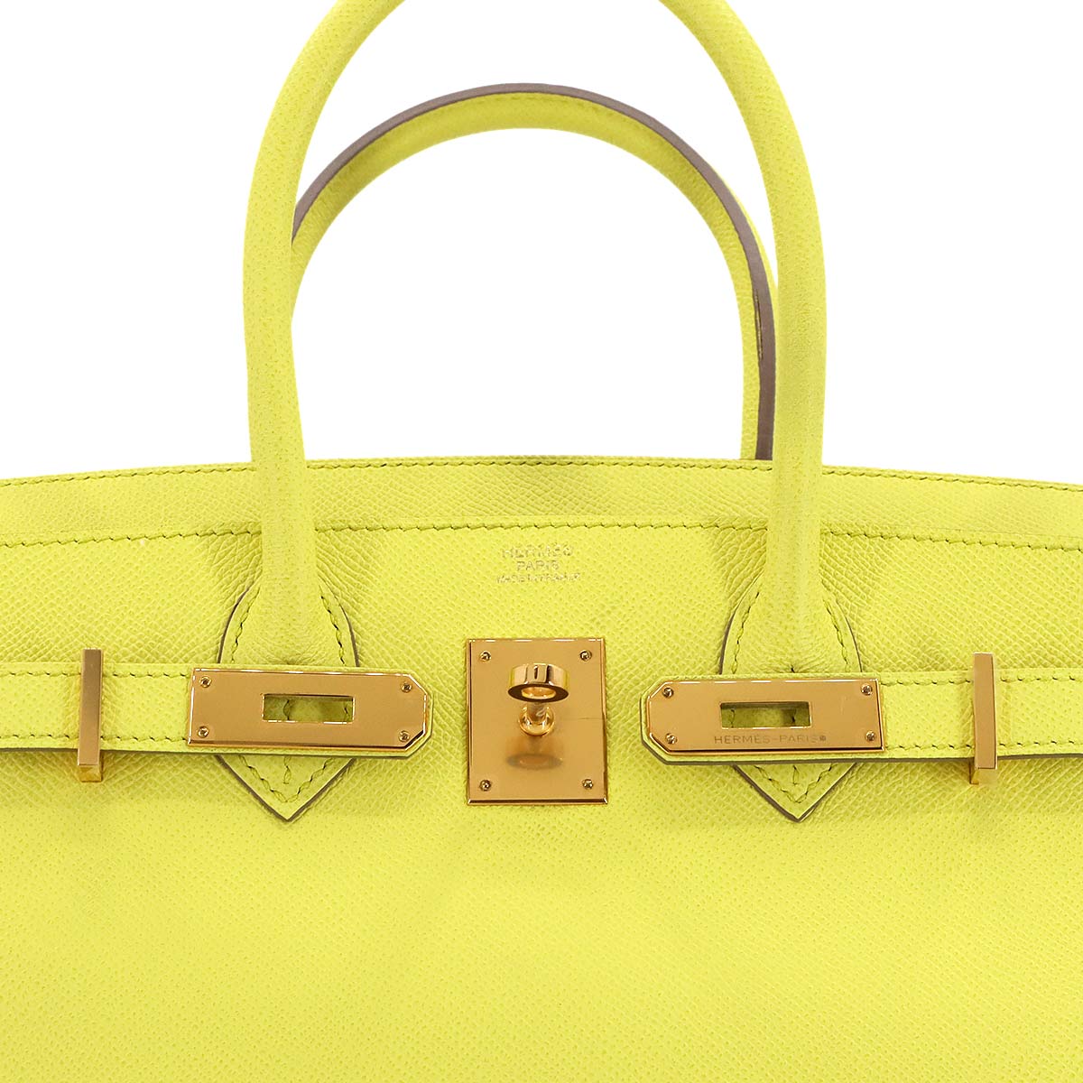 Birkin 30 Epsom Soufre Hand Bag Purse