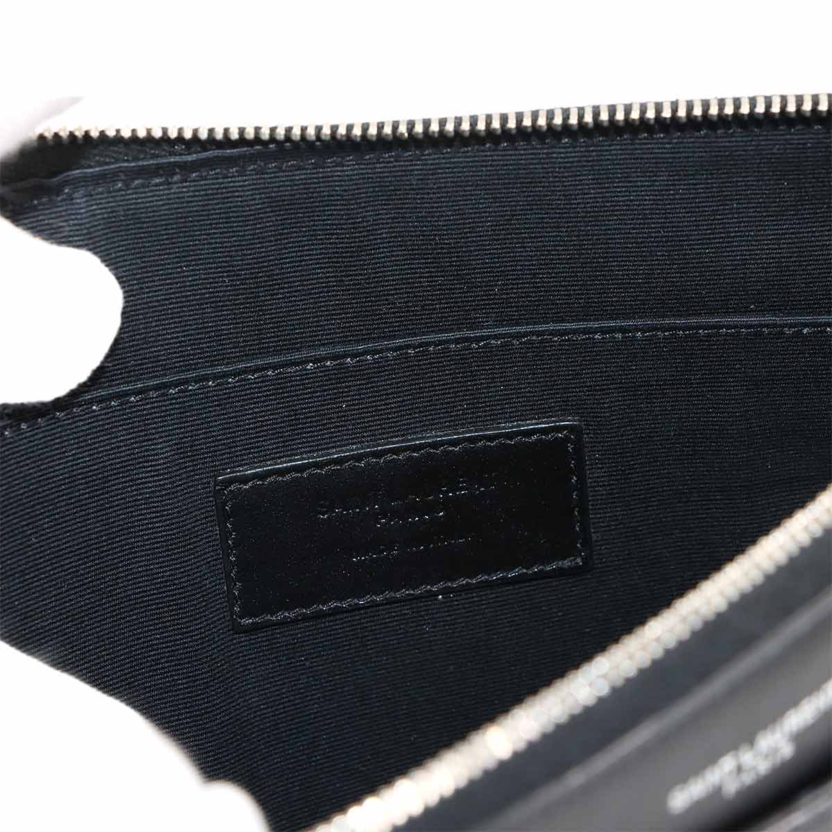 Catherine Tablet Holder Clutch Bag Leather Black 608060