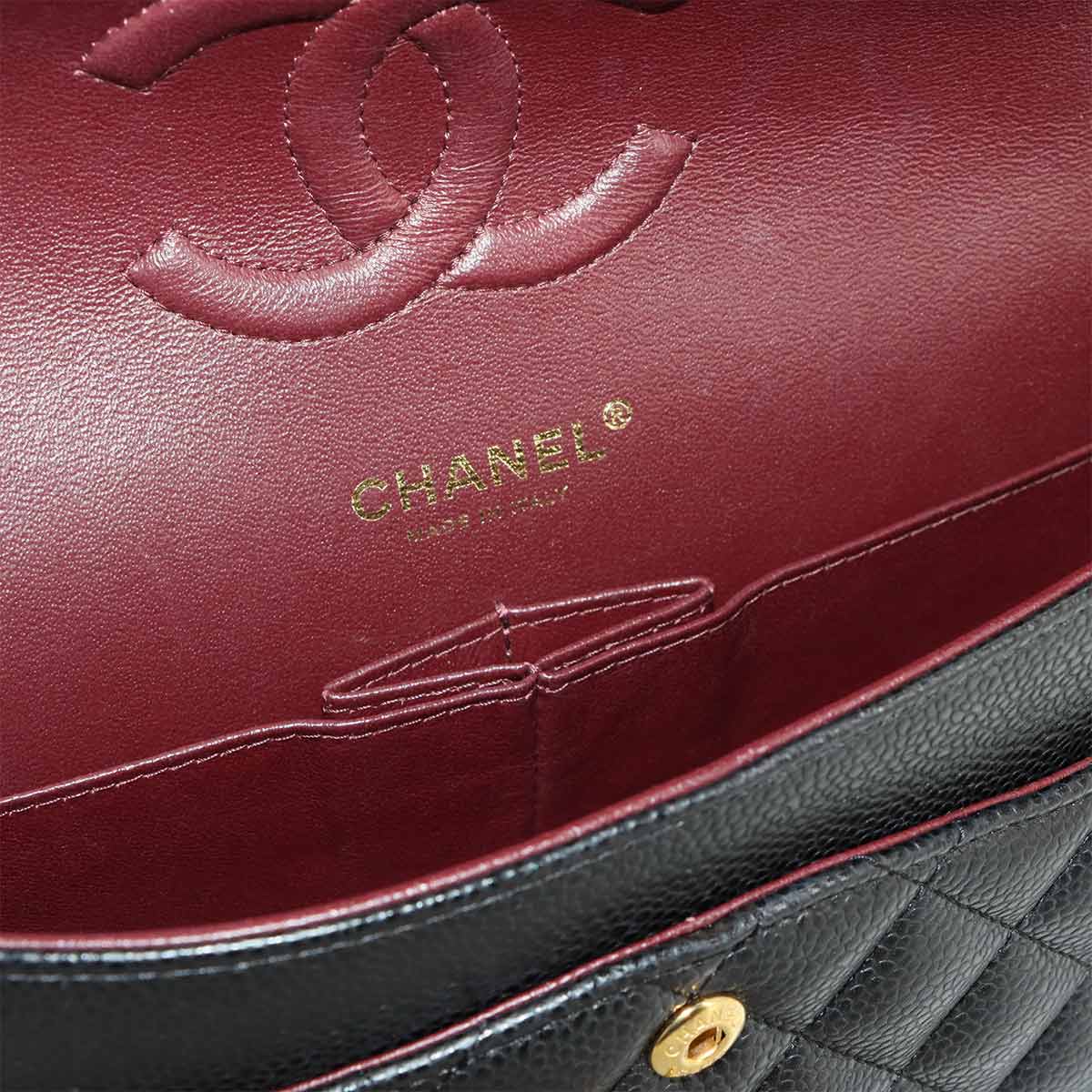 Matelasse 25 Chain Shoulder Bag Leather Black A01112 11.12