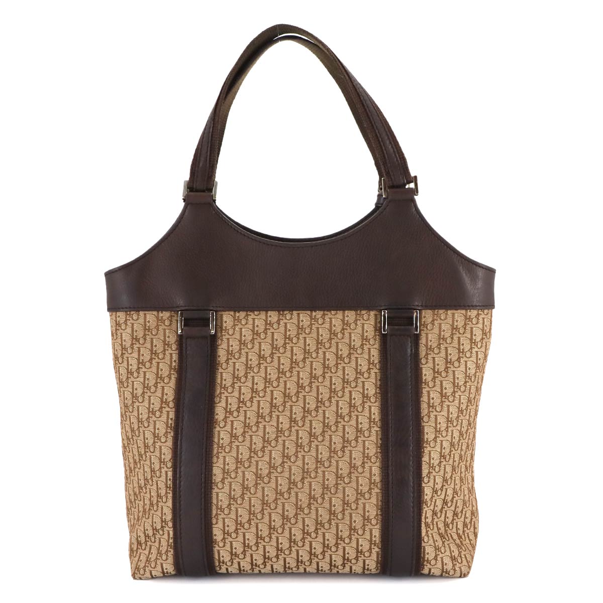 Diorissimo Street Chic Trotter Tote Bag Canvas Brown