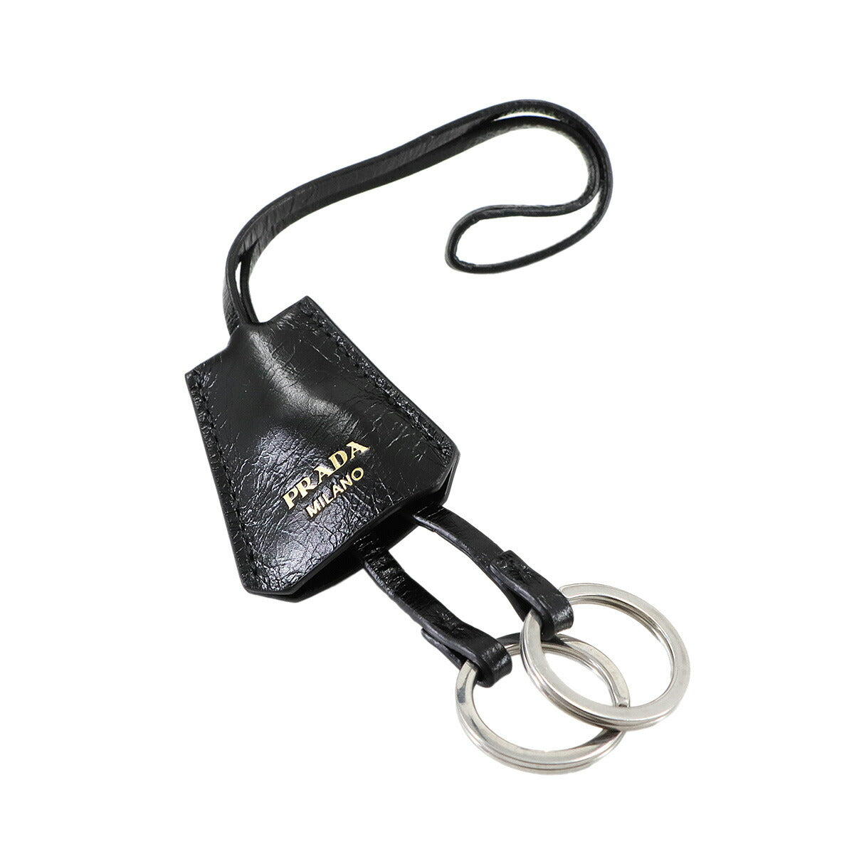 PRADA 2way Hand Shoulder Bag Leather Black 1BN026 Purse