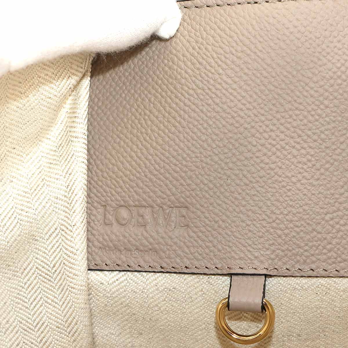 Hammock Small Hand Shoulder Bag Leather Sand Purse Beige