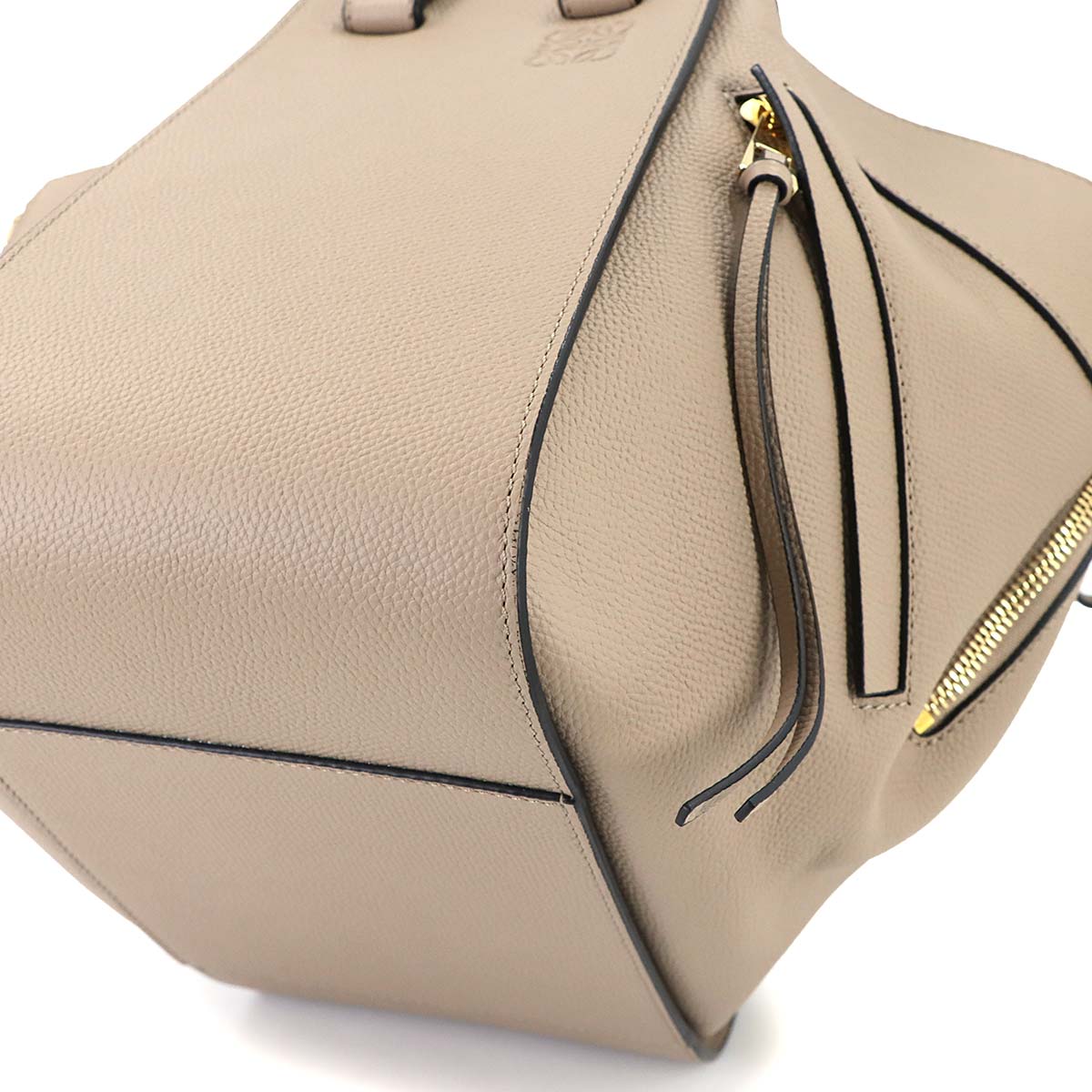 Hammock Small Hand Shoulder Bag Leather Sand Purse Beige