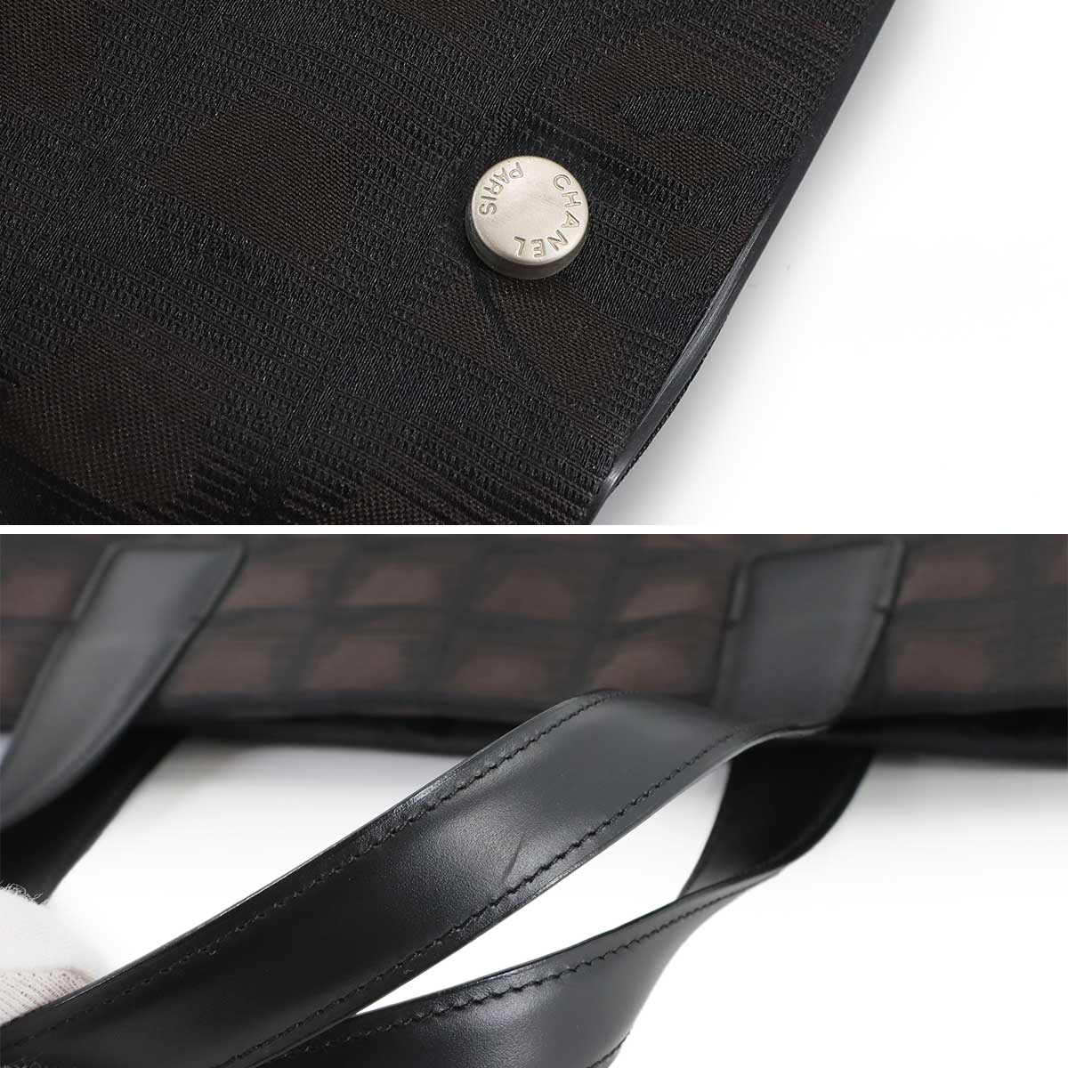 New Travel Line Tote PM Bag Nylon Jacquard Leather Brown A20457