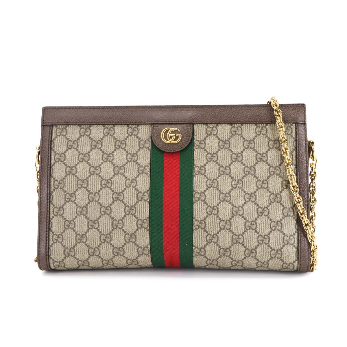 Ophidia GG Medium Shoulder Bag GG Supreme Canvas Beige 503876