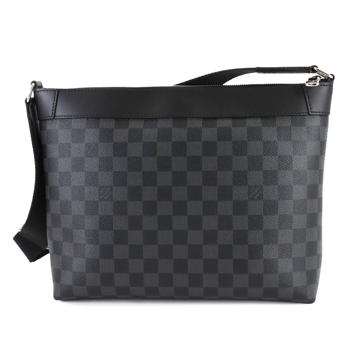 Damier Graphite Mick PM NM Shoulder Bag Black Grey N40003