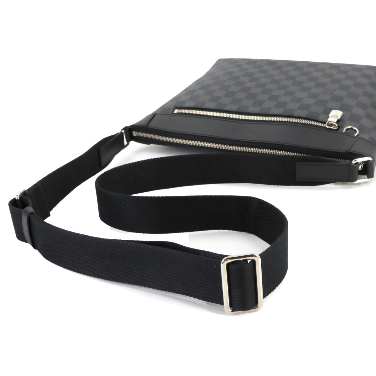 Damier Graphite Mick PM NM Shoulder Bag Black Grey N40003