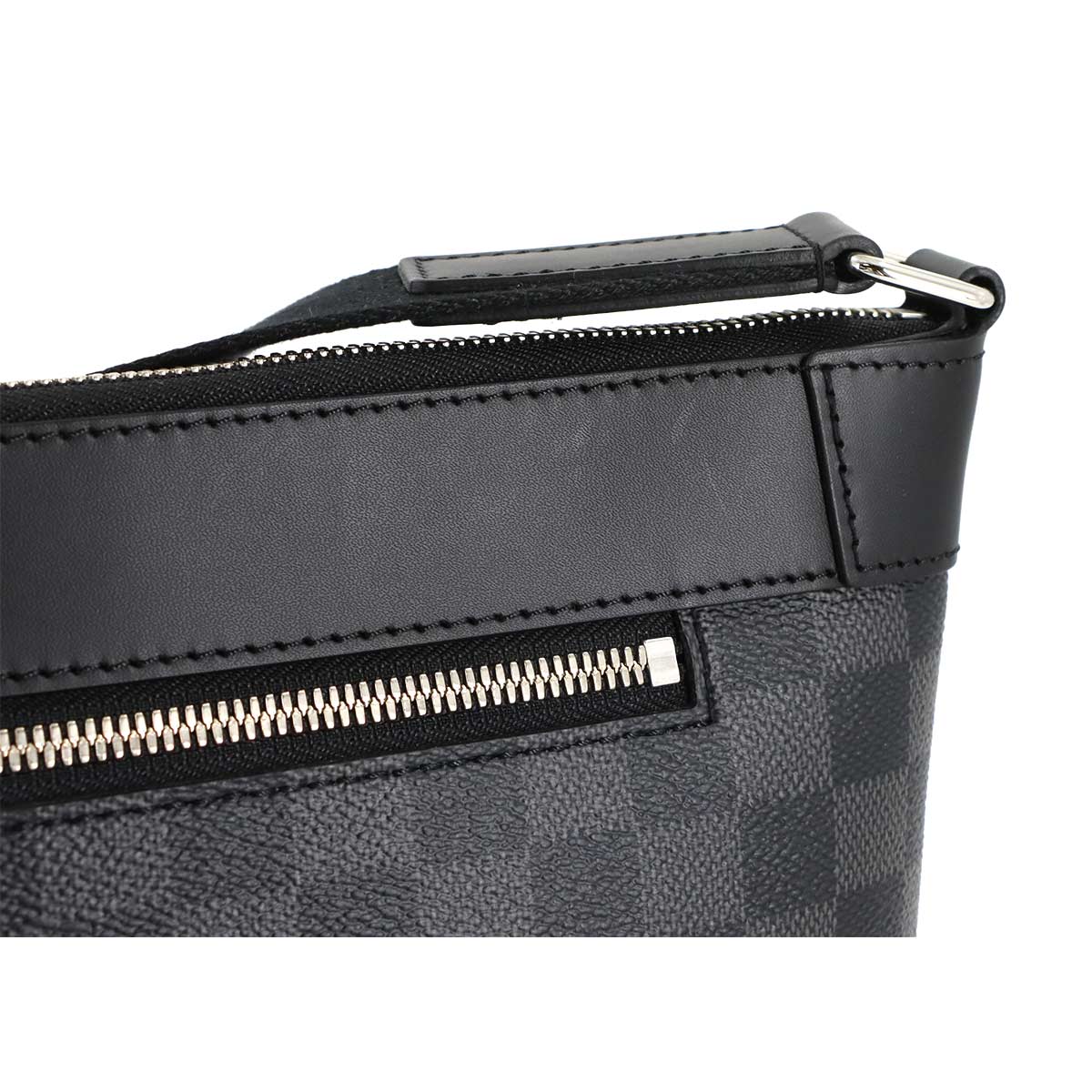 Damier Graphite Mick PM NM Shoulder Bag Black Grey N40003