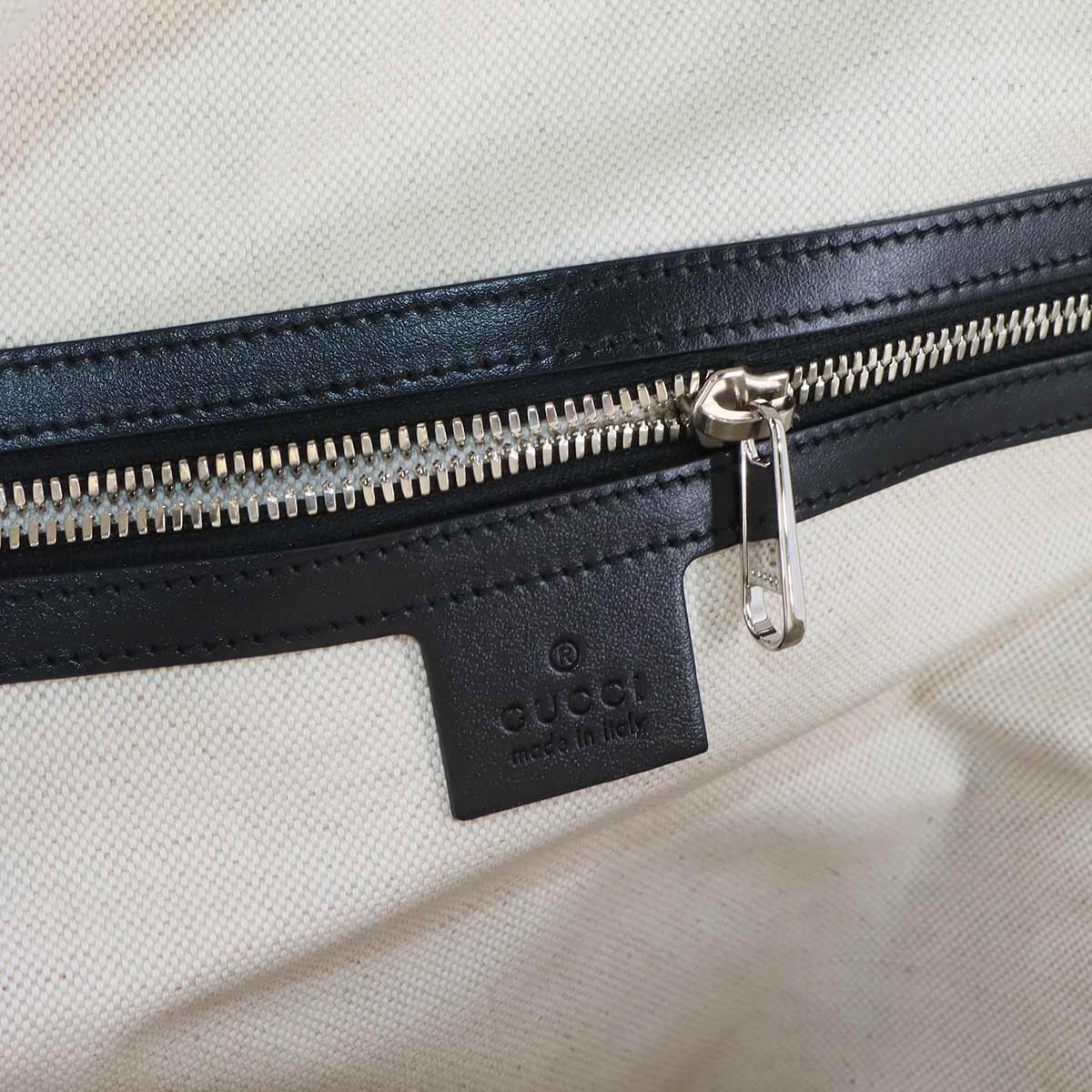 GG Embossed Backpack Leather Black 658579 Purse