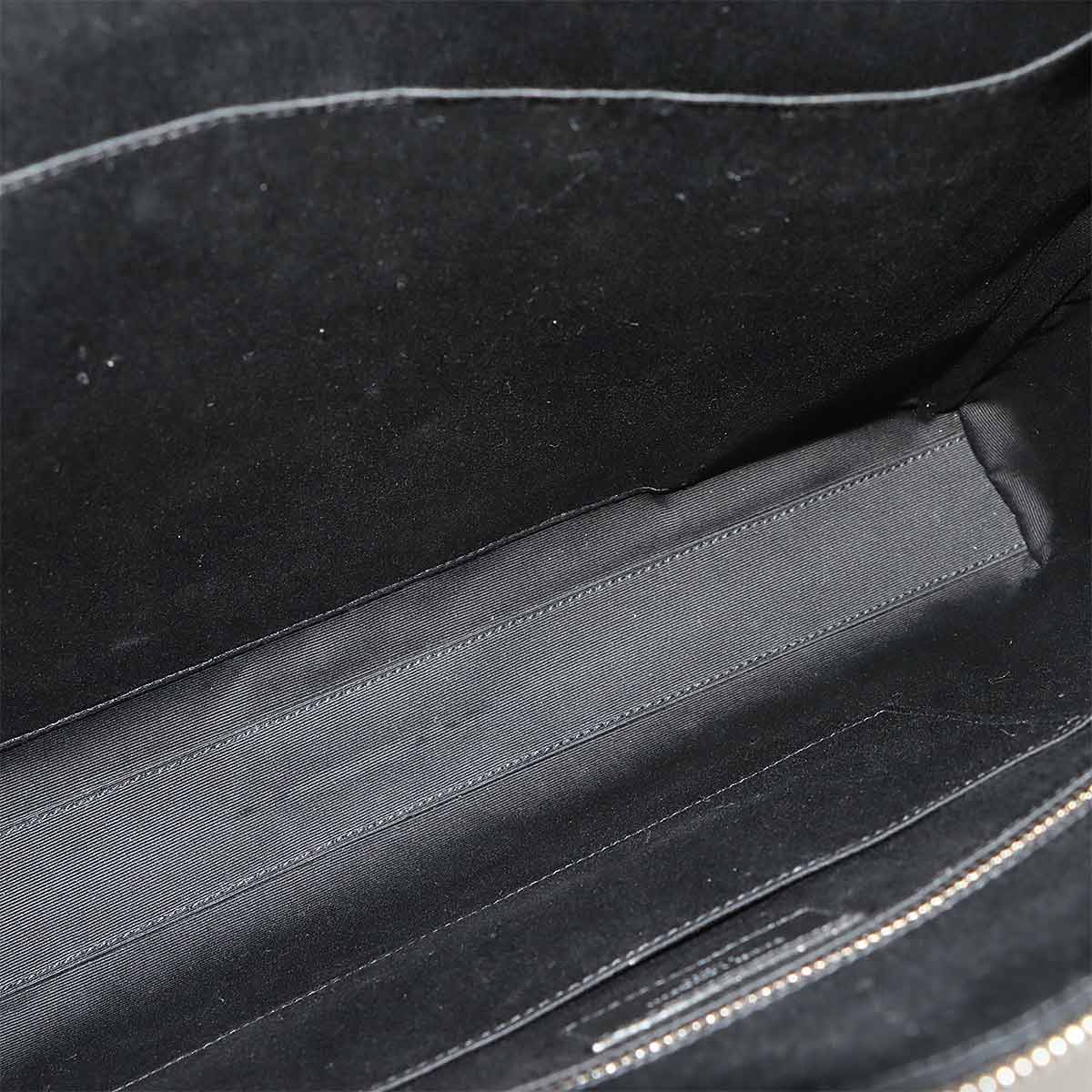 Duffle Briefcase Business Bag Leather Black 625449