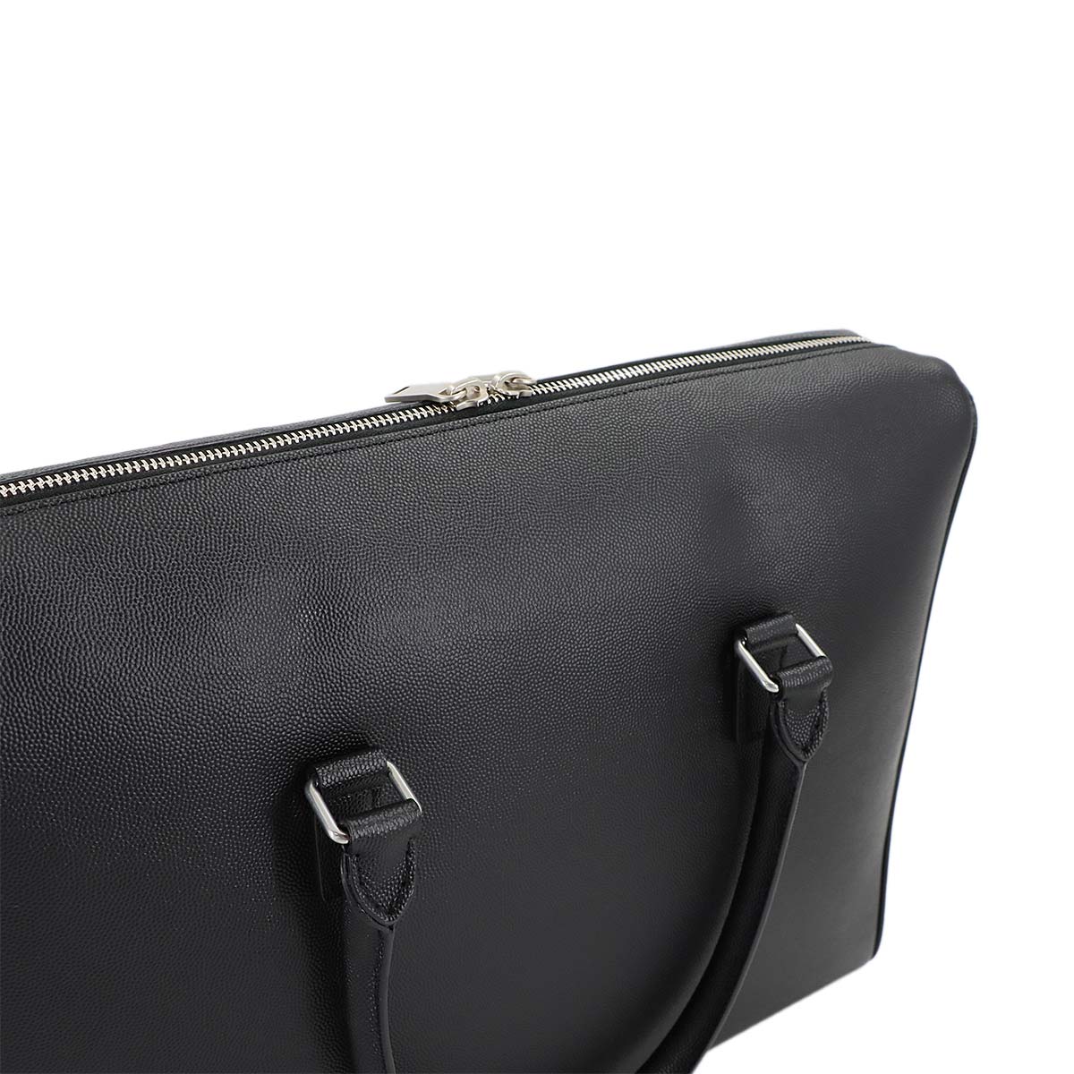 Duffle Briefcase Business Bag Leather Black 625449