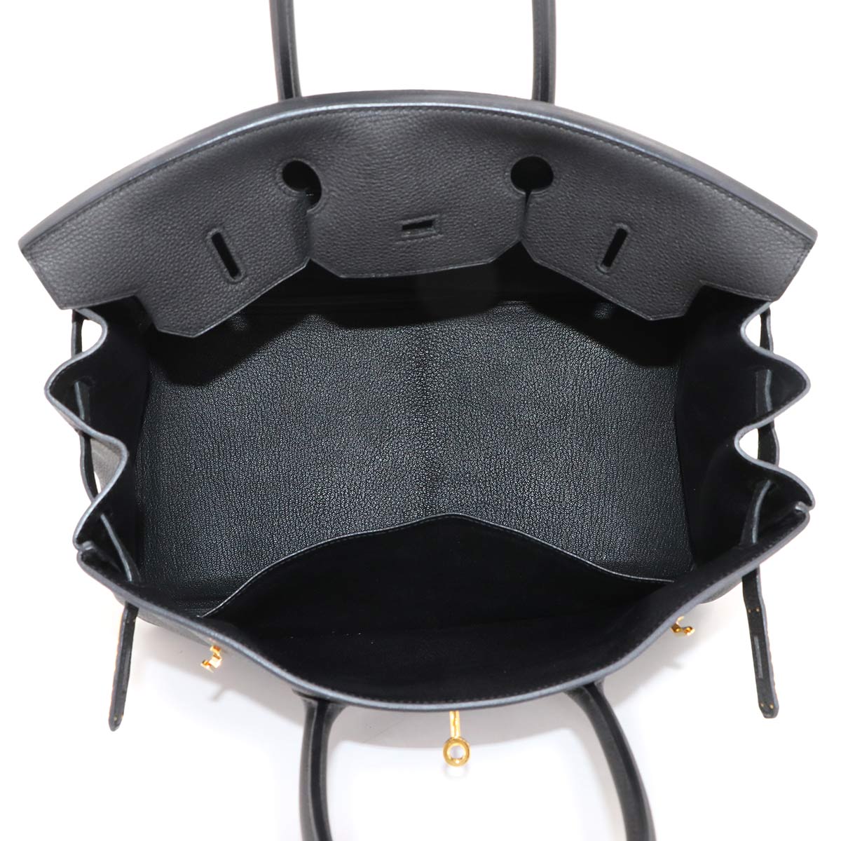 Birkin 35 Veau Togo Black Hand Bag Purse