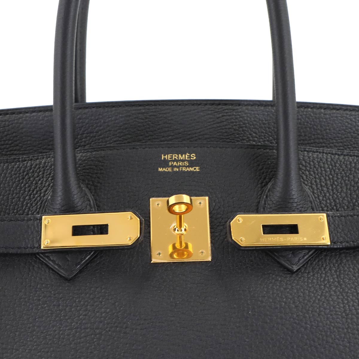 Birkin 35 Veau Togo Black Hand Bag Purse