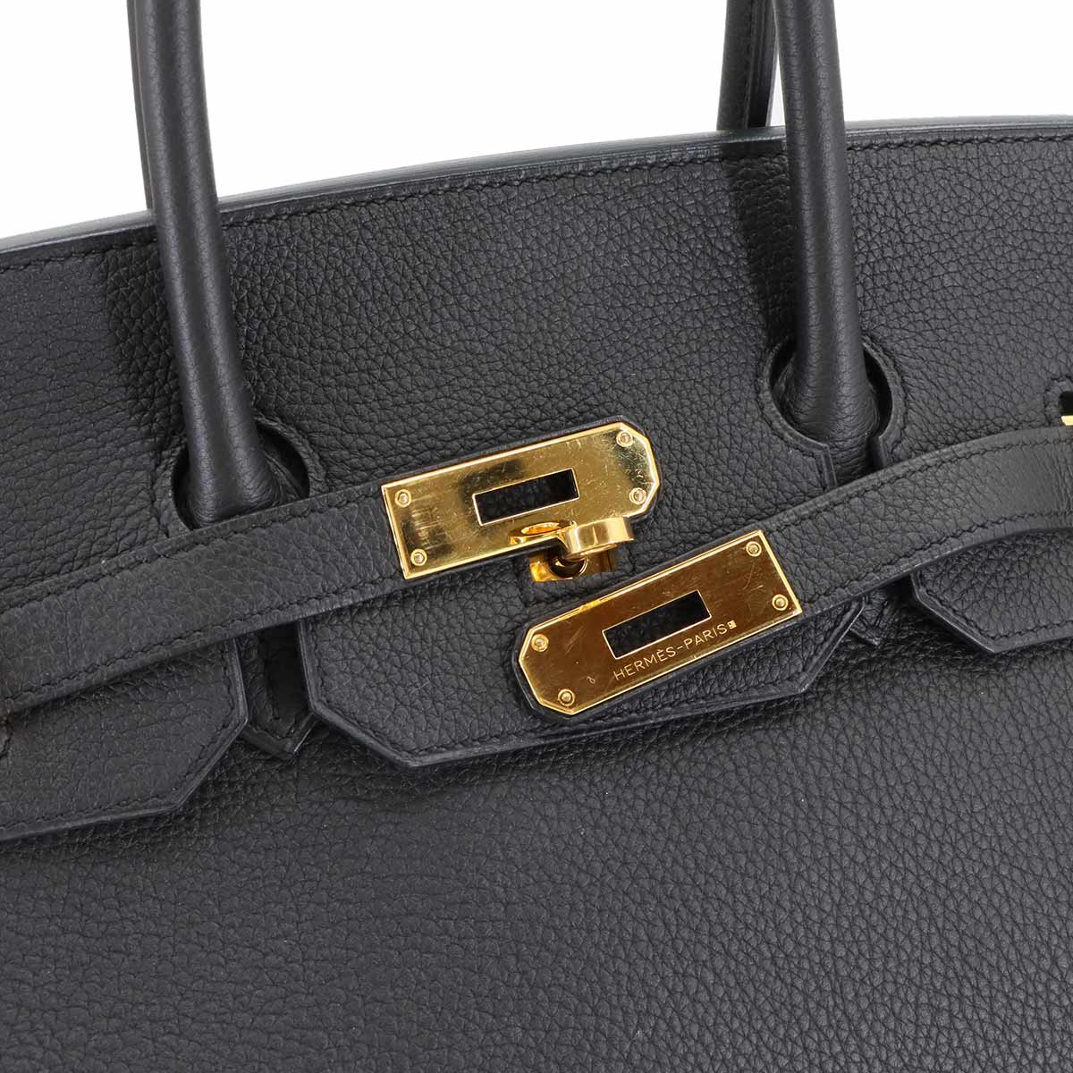 Birkin 35 Veau Togo Black Hand Bag Purse
