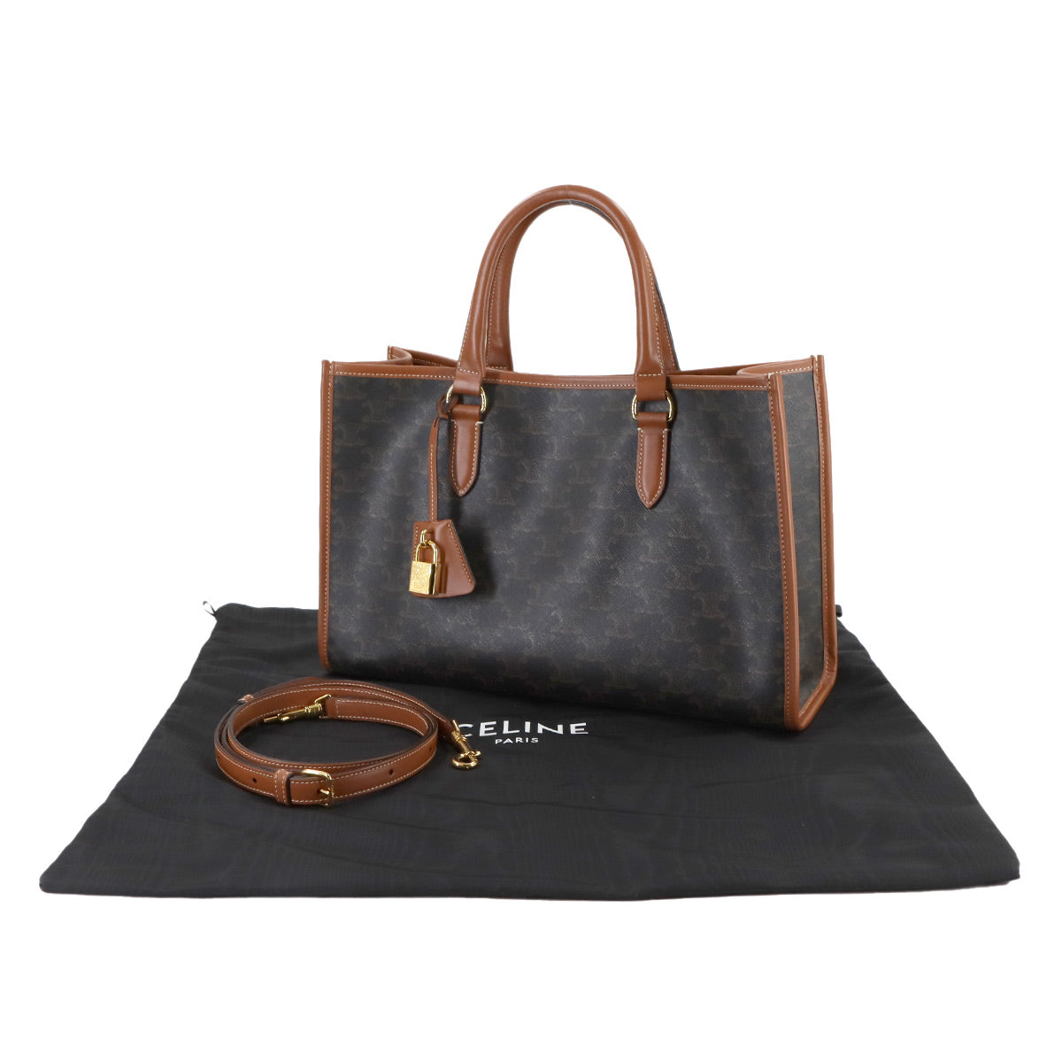 Triomphe Mini Horizontal Cabas Tote Shoulder Bag 199742BZJ