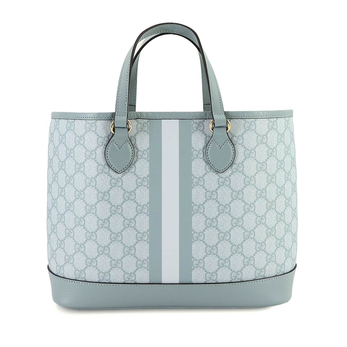 Ophidia Medium Tote Shoulder Bag GG Supreme Leather Blue 765043