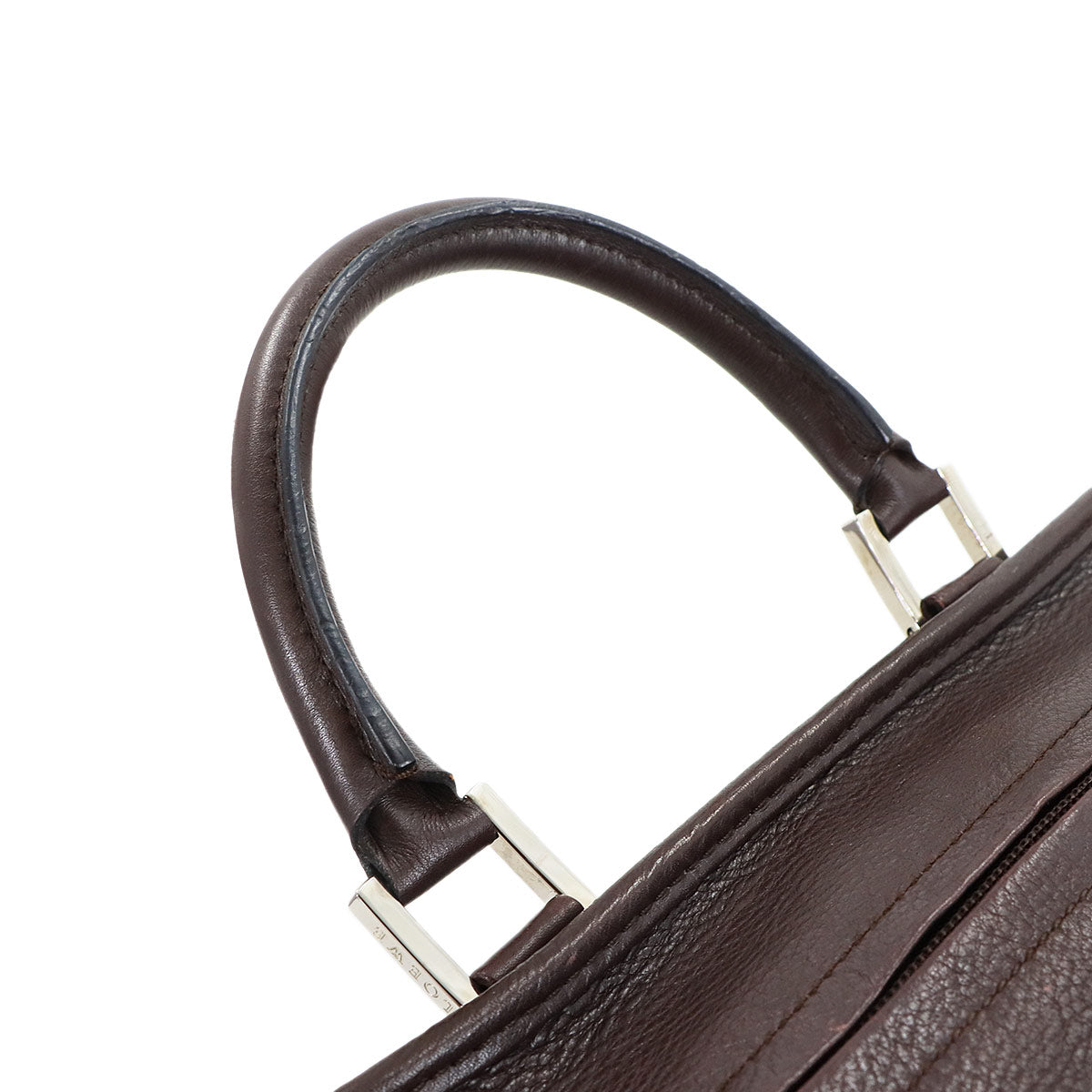 Amazona 28 Hand Bag Leather Brown Anagram Purse