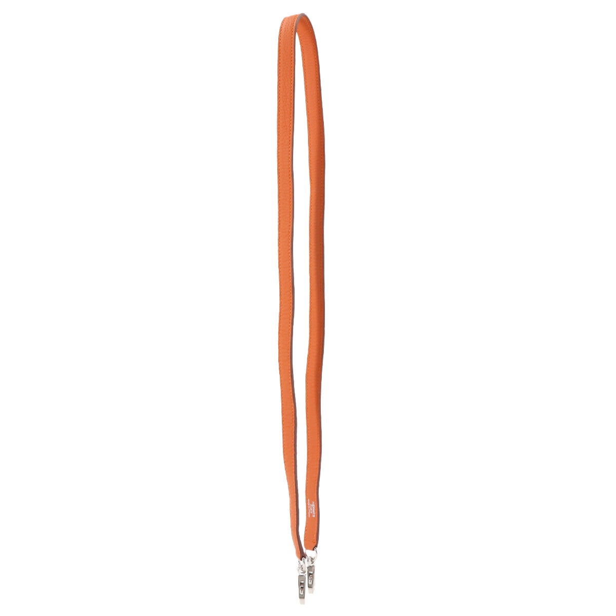 Shoulder Strap Taurillon clemence Leather Orange