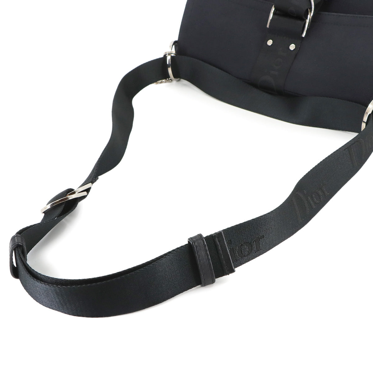 Hardcore Shoulder Bag Canvas Leather Black