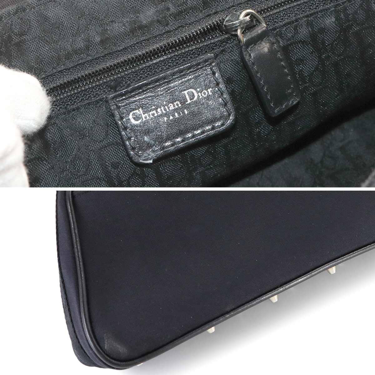 Hardcore Shoulder Bag Canvas Leather Black