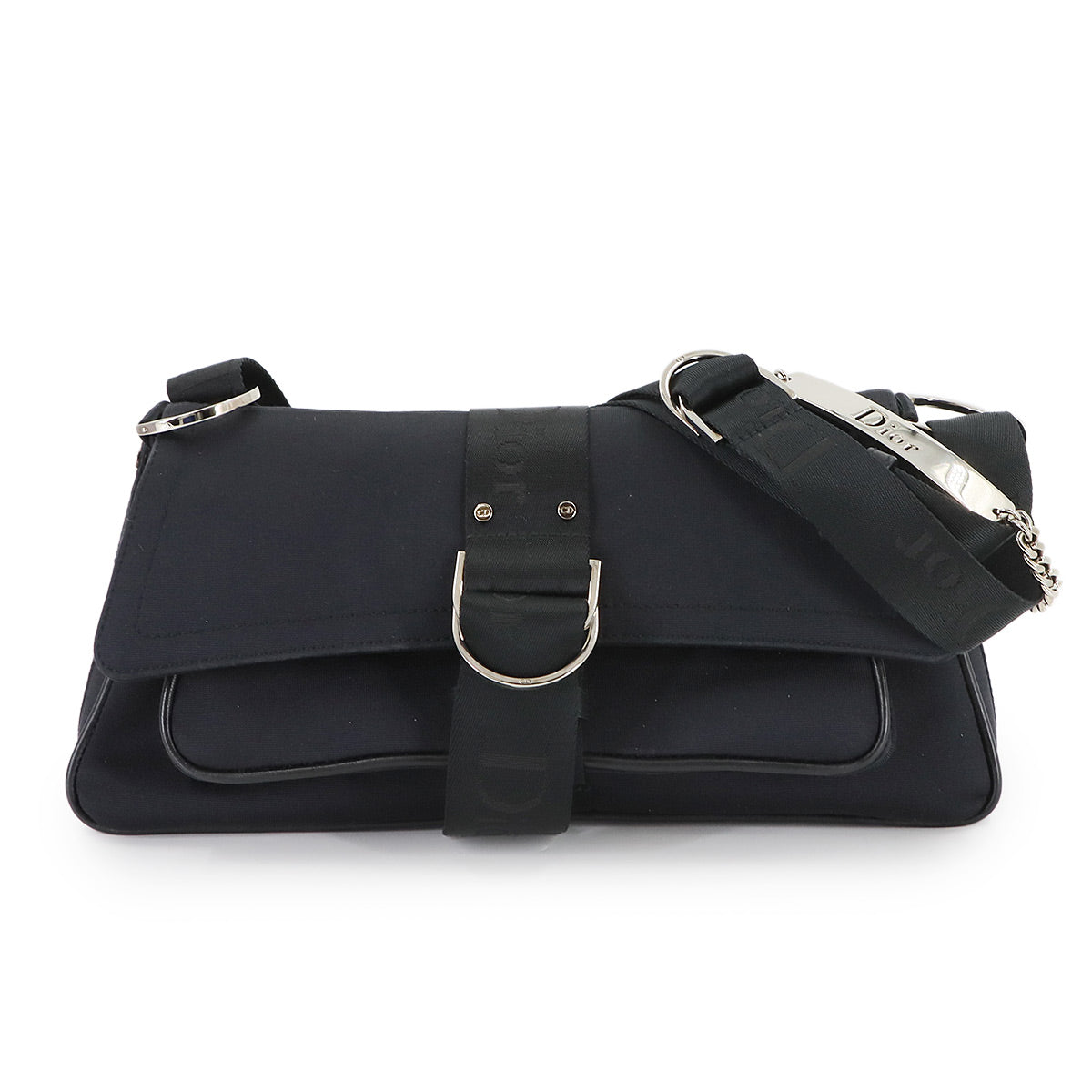 Hardcore Shoulder Bag Canvas Leather Black