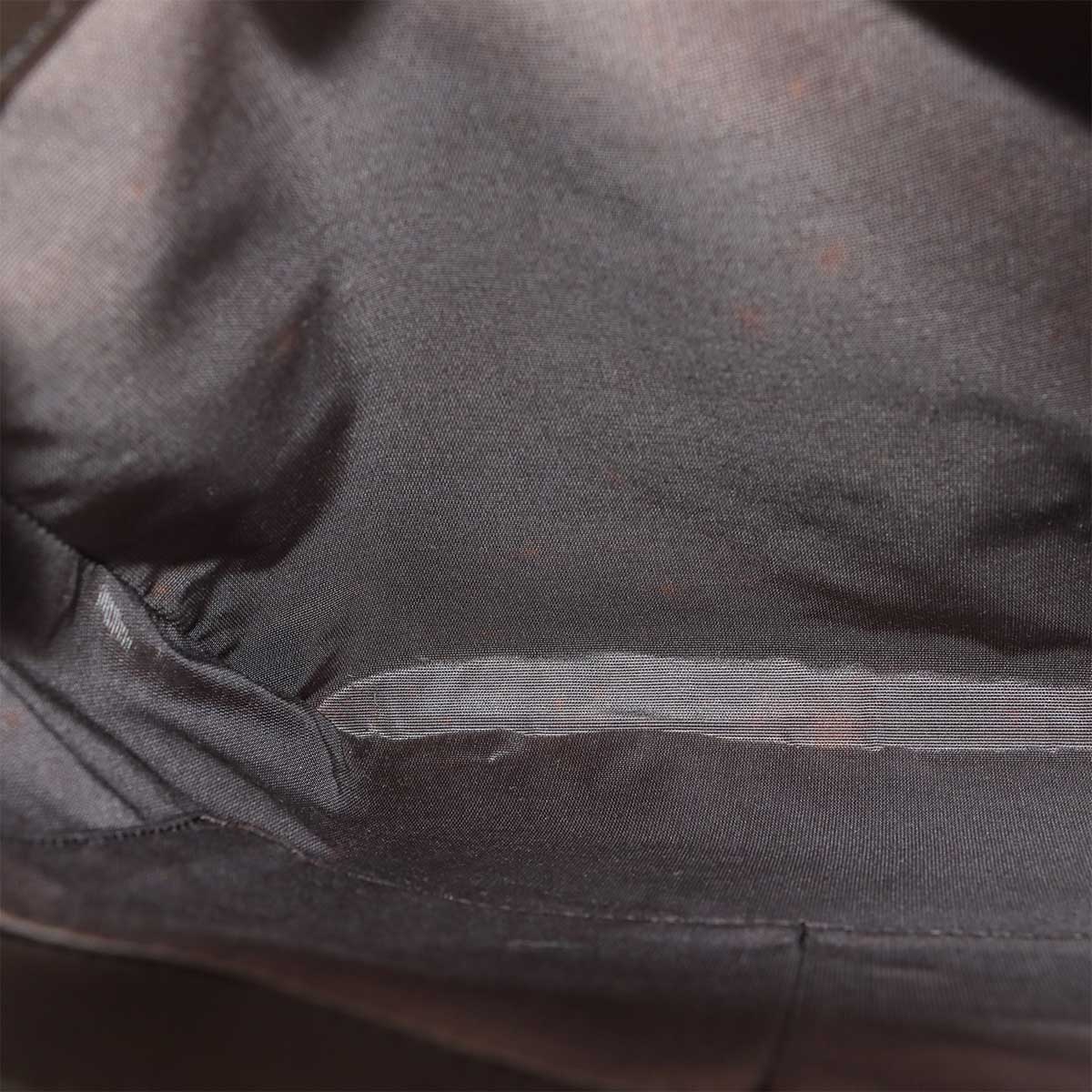 Plaid Tote Bag Canvas Leather Beige Brown Purse