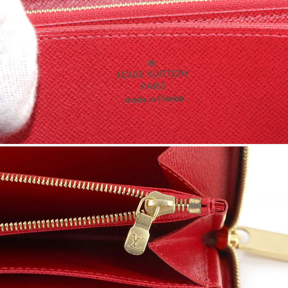 Damier Studs Zippy Wallet Ebene N60122 Purse