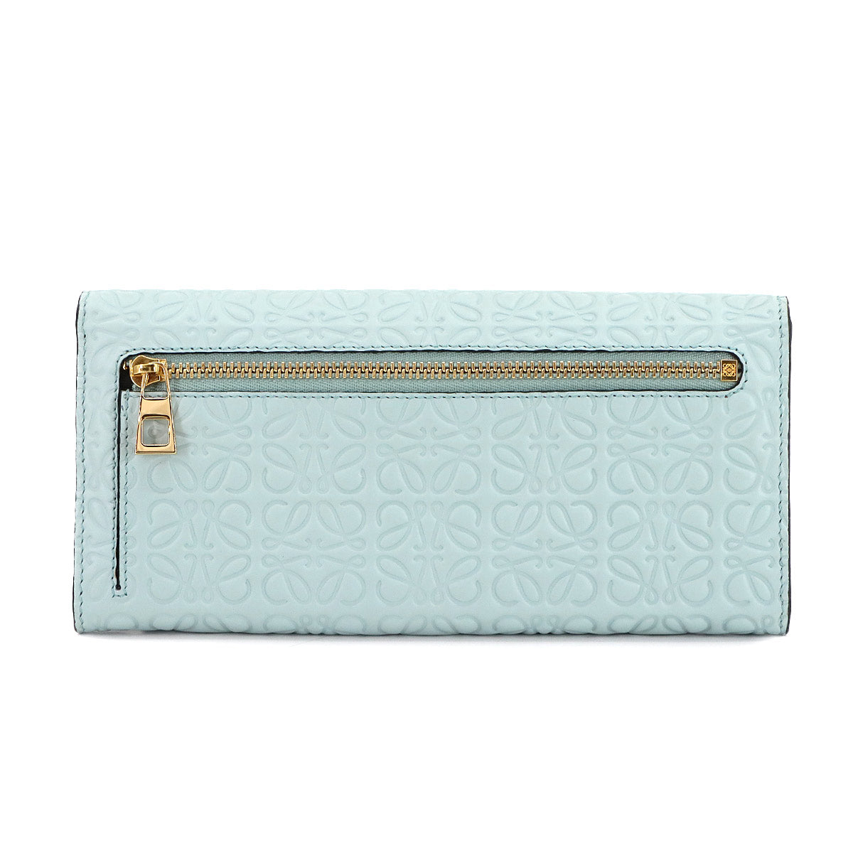 Continental Long Wallet Leather Blue Anagram 107.55.F11 Purse