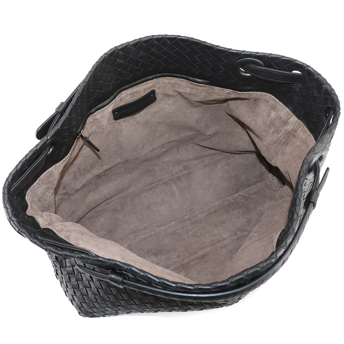 Intrecciato Medium Garda Tote Bag Leather Black 179320