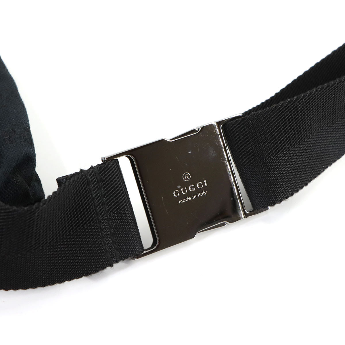 GG Canvas Bum Belt Bag Waist Bag Leather Black 28566 Purse