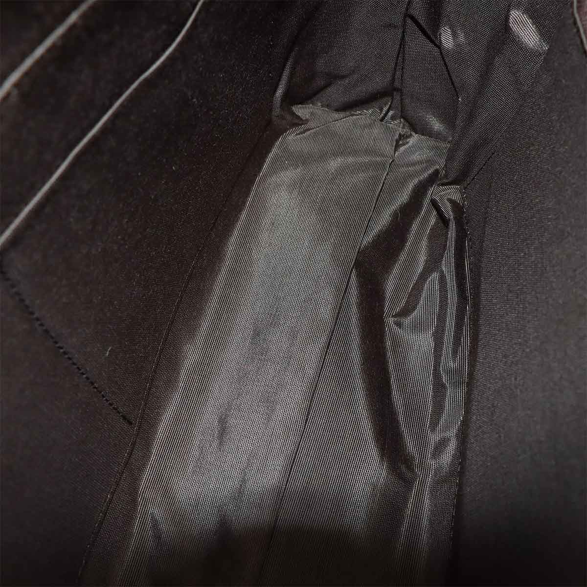 Plaid Hand Bag Canvas Leather Beige Brown Purse