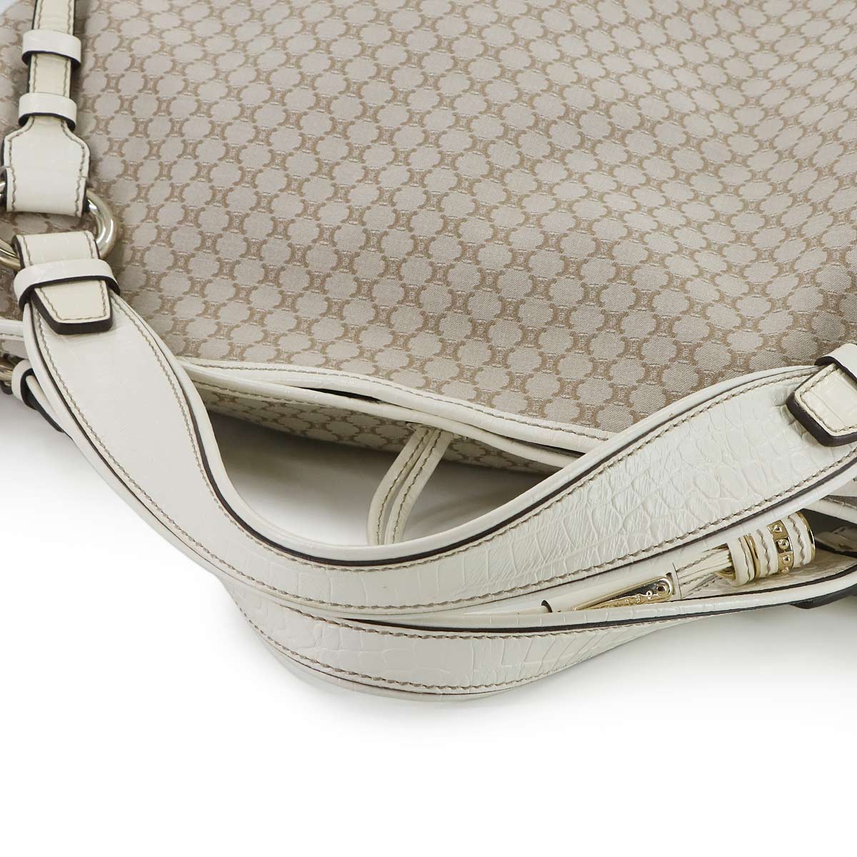 Bittersweet Tote Bag Canvas Leather Beige Purse