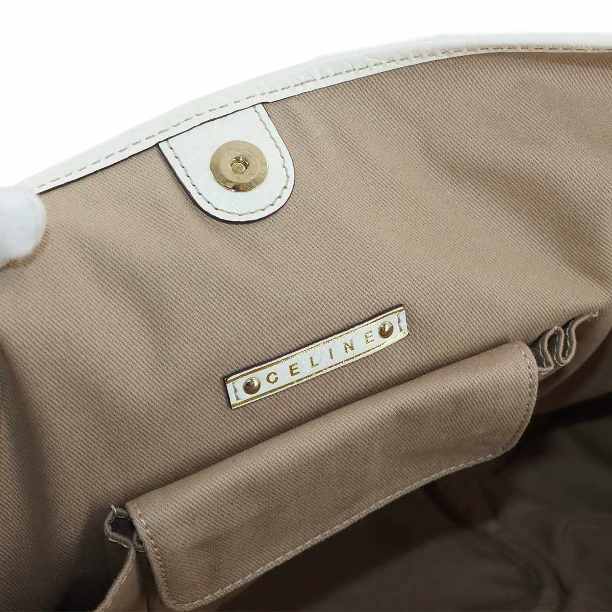 Bittersweet Tote Bag Canvas Leather Beige Purse