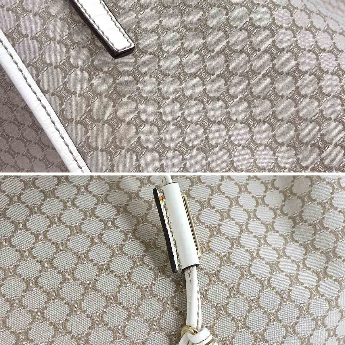 Bittersweet Tote Bag Canvas Leather Beige Purse