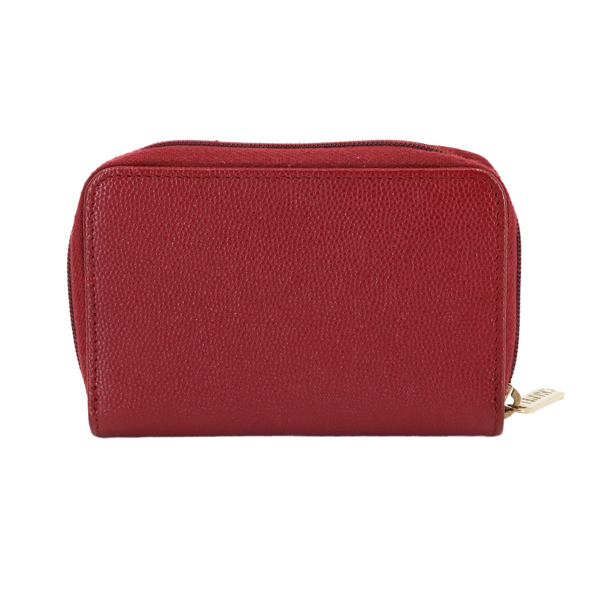 Coin Case Purse Leather Red A68890 Coco Mark