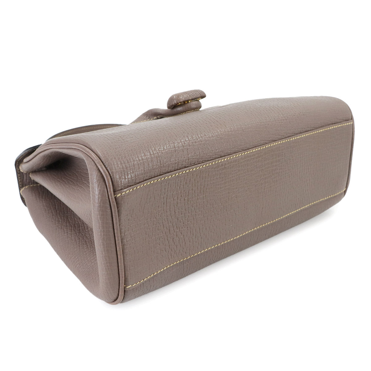 Hand Shoulder Bag Leather Greige Muted brown Purse