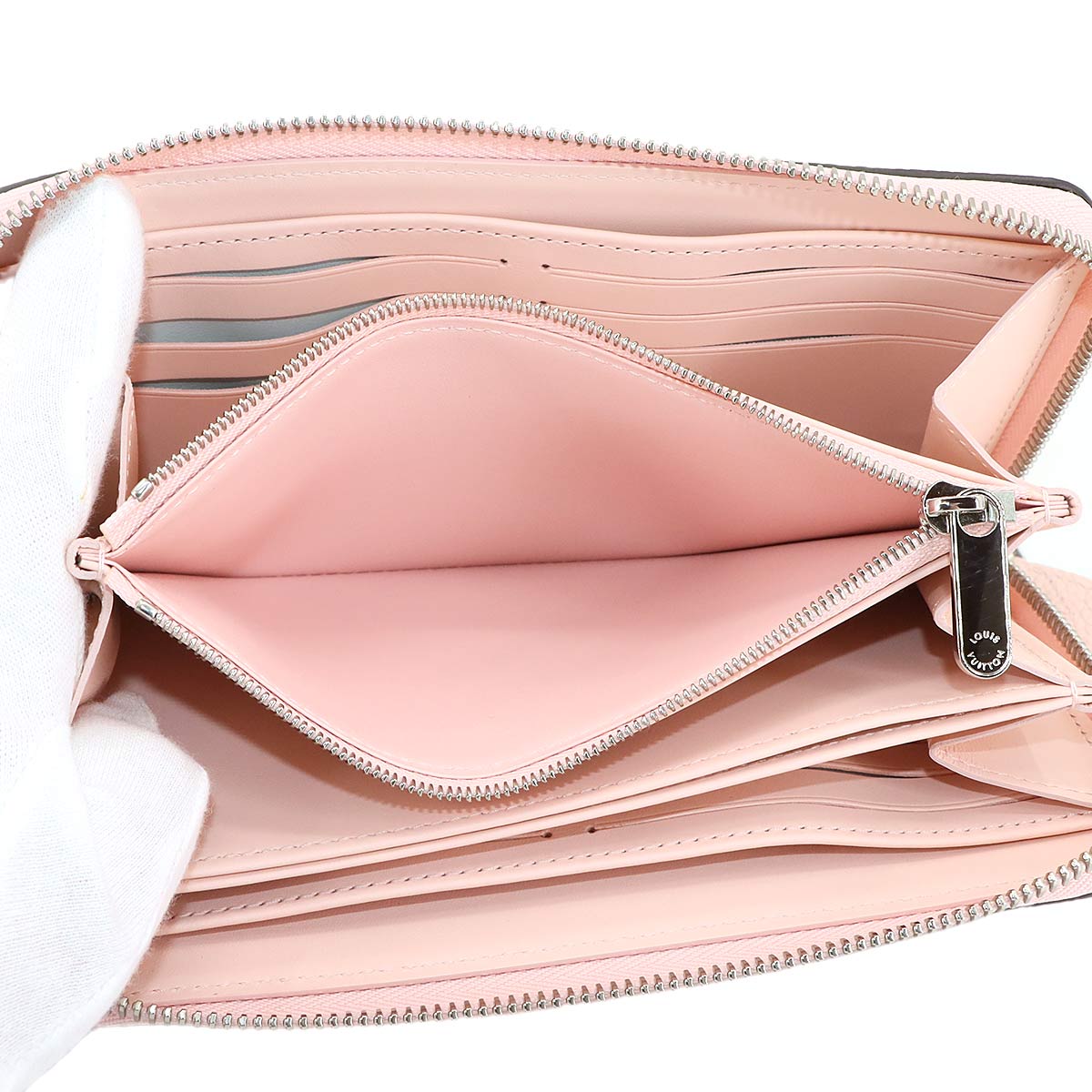 Mahina Zippy Wallet Leather Pink Jasmin M82755 Purse