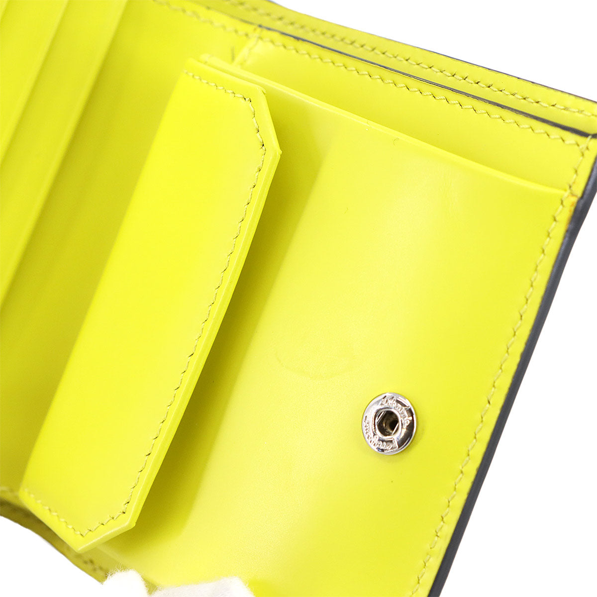 Gancini Compact Wallet Leather Yellow