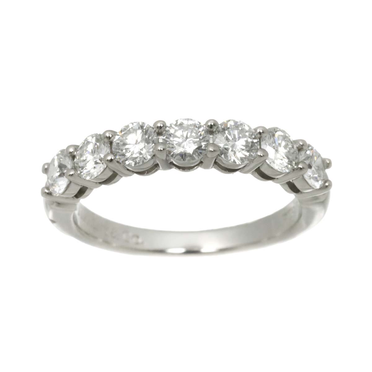 Forever Half Diamond Ring Platinum size5.25(US)