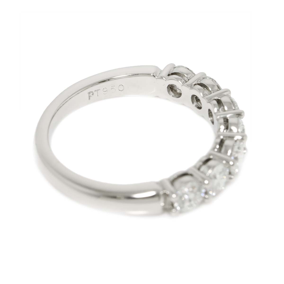 Forever Half Diamond Ring Platinum size5.25(US)