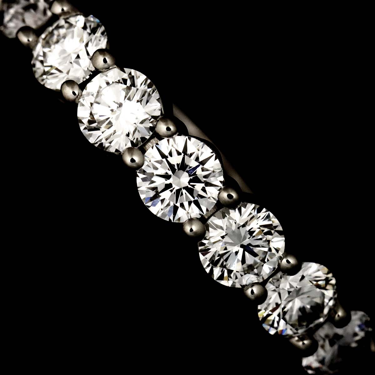 Forever Half Diamond Ring Platinum size5.25(US)