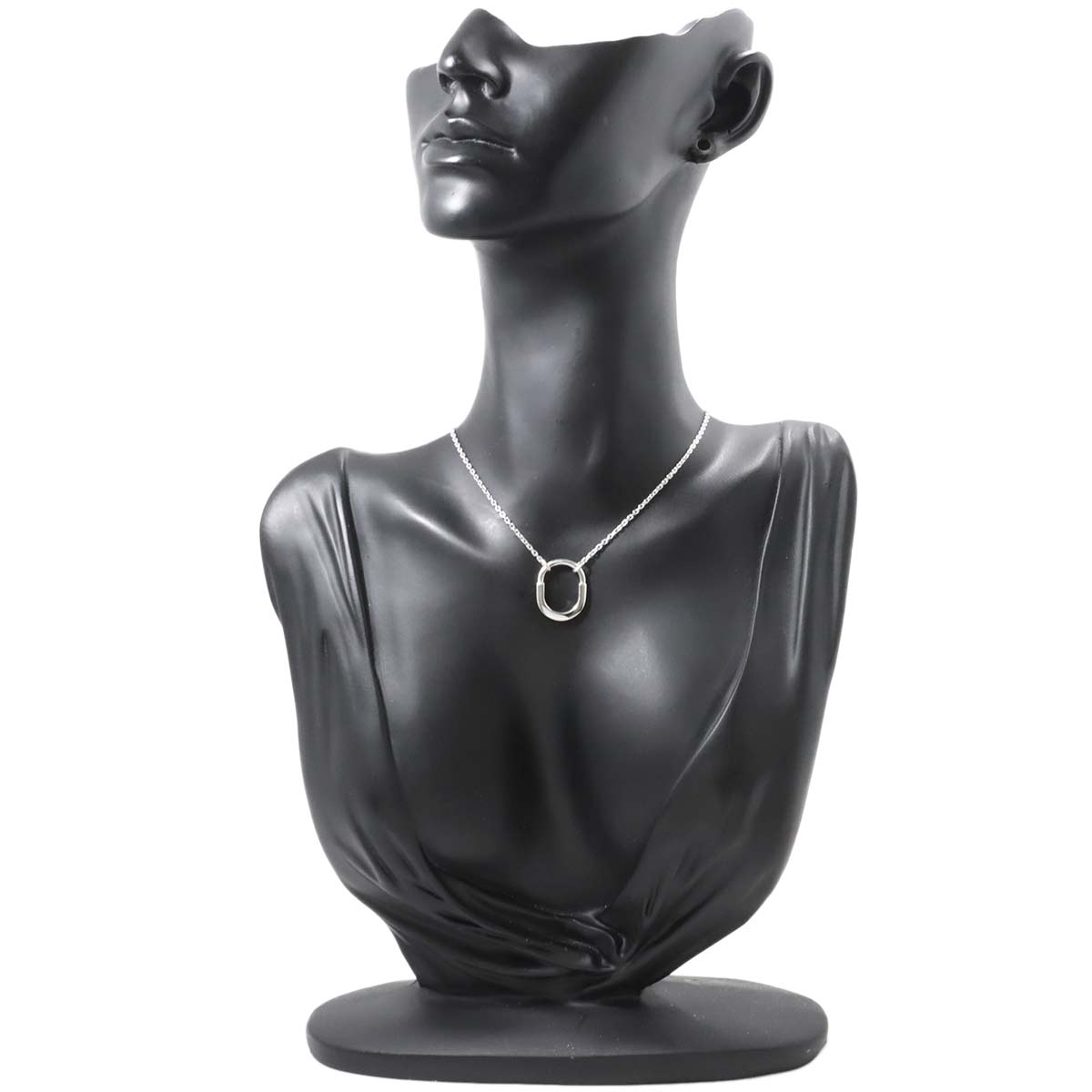 Lock Small Necklace 18K White Gold 750