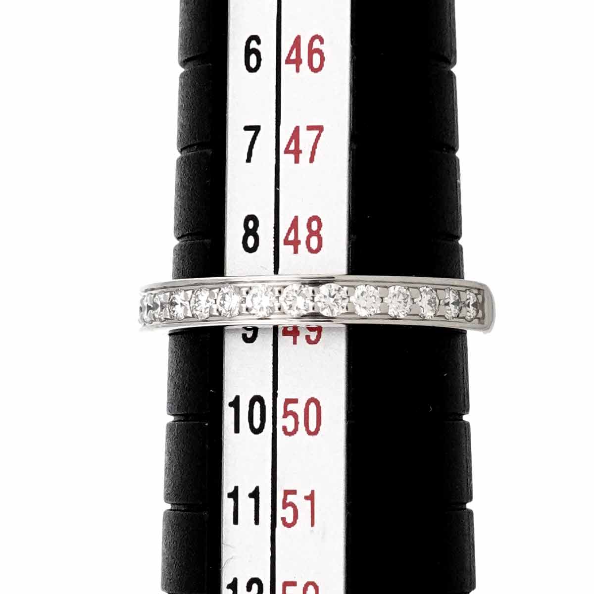 1895 Half Diamond Ring Pt size49 4.75-5(US)