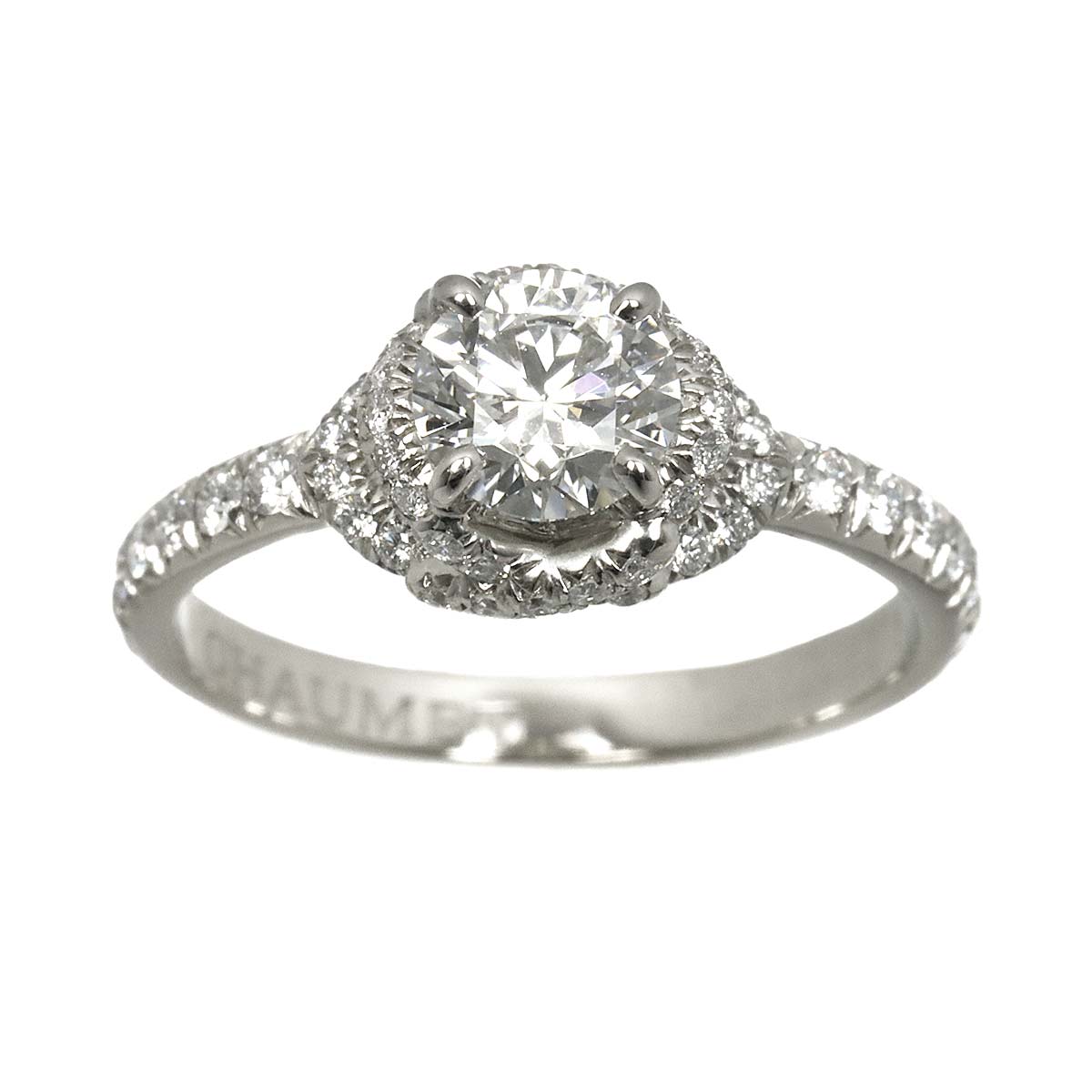 CHAUMET Liens Damour Diamond 0.33ct E/VS2/3EX Ring Pt size4.5(US)