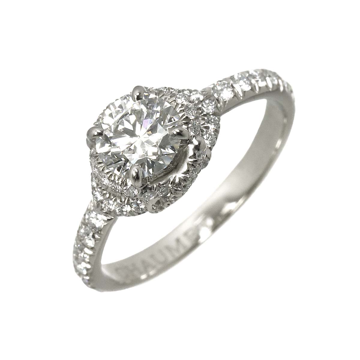 CHAUMET Liens Damour Diamond 0.33ct E/VS2/3EX Ring Pt size4.5(US)