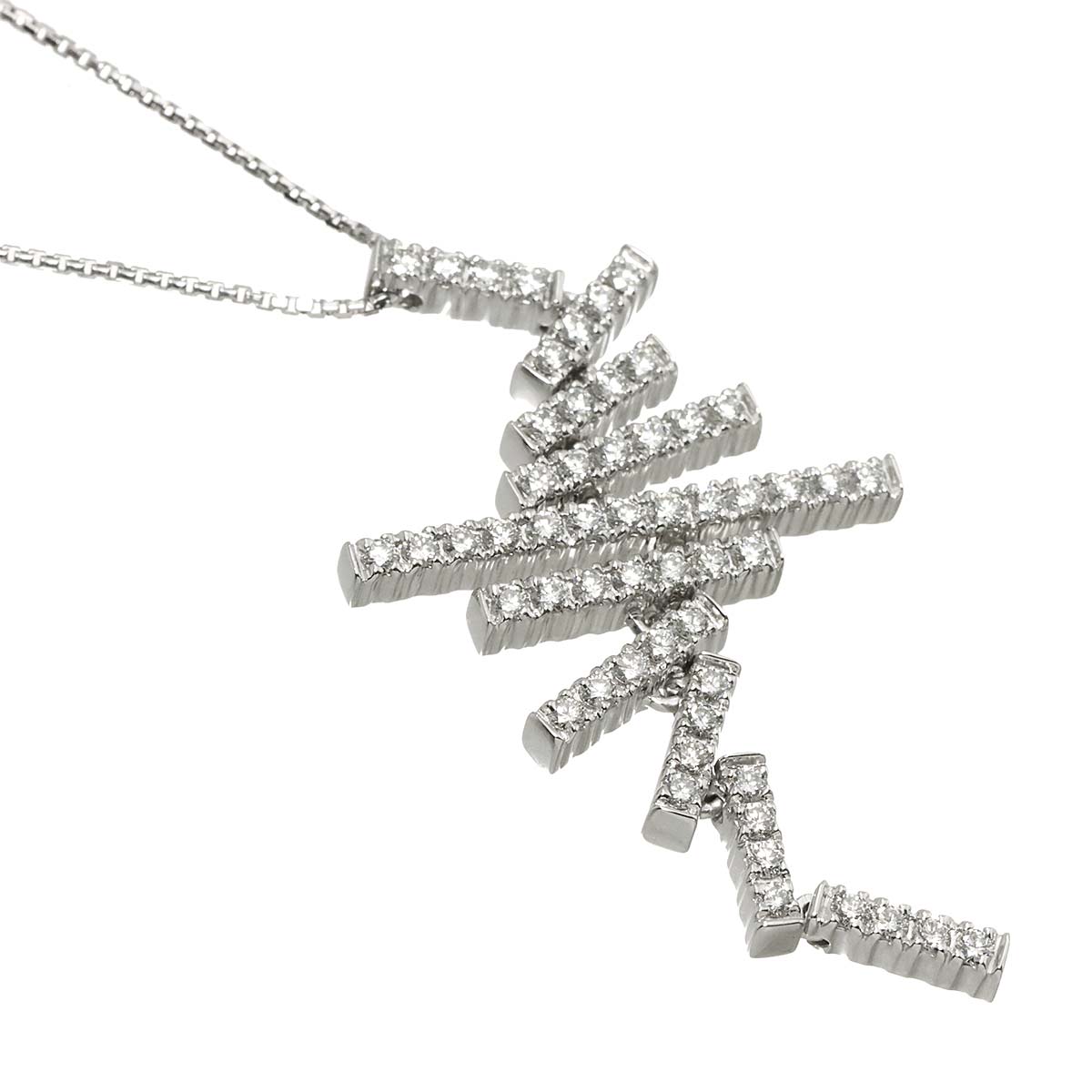 Diamond Necklace 18K WG 750