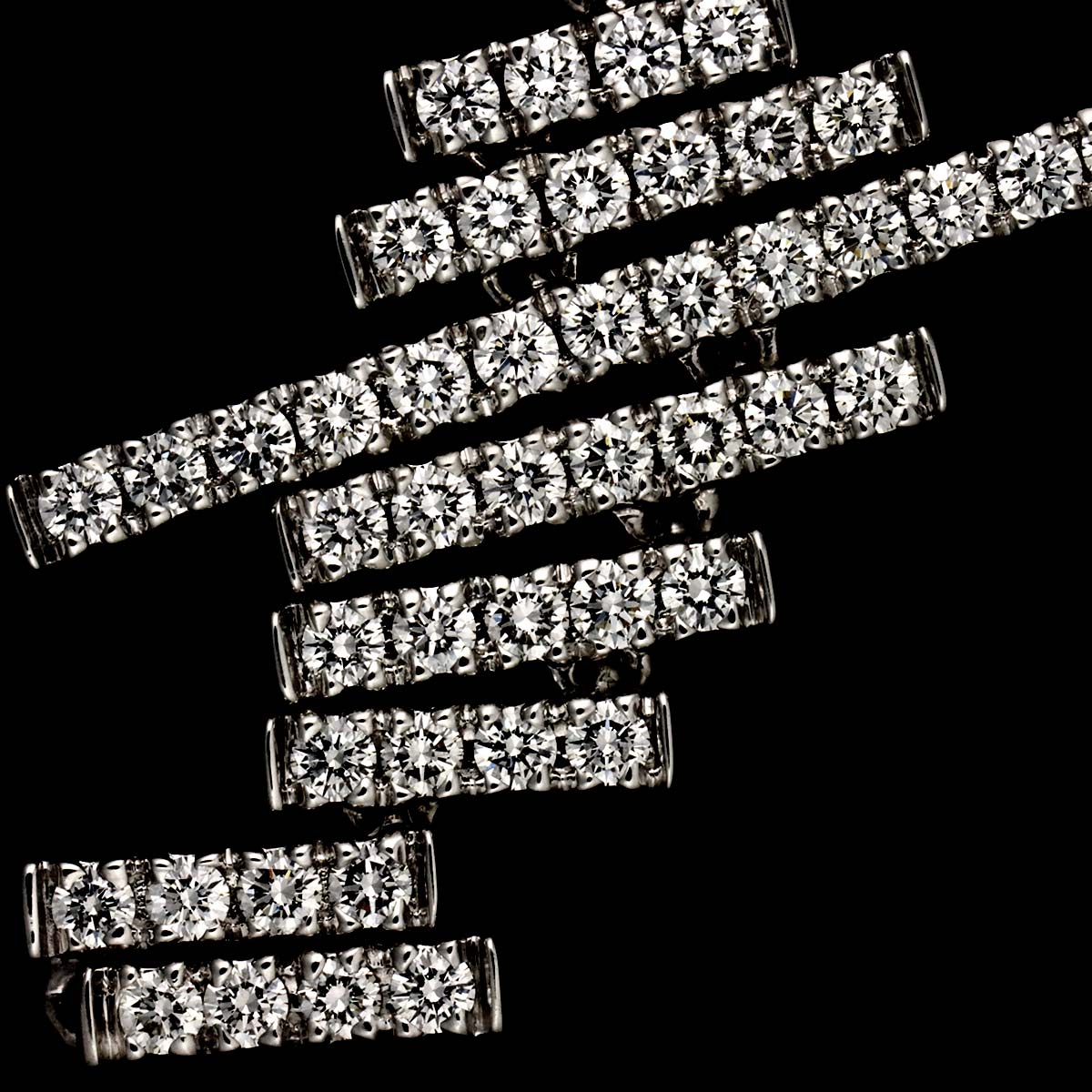 Diamond Necklace 18K WG 750