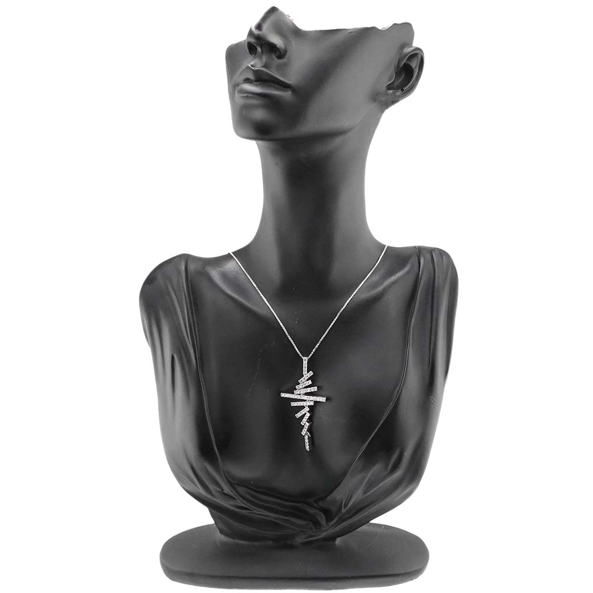 Diamond Necklace 18K WG 750